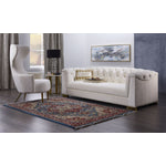 Corlett Velvet Sofa - Cream