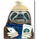 Millennial Sloth Canvas Wall Art - 30 X 45