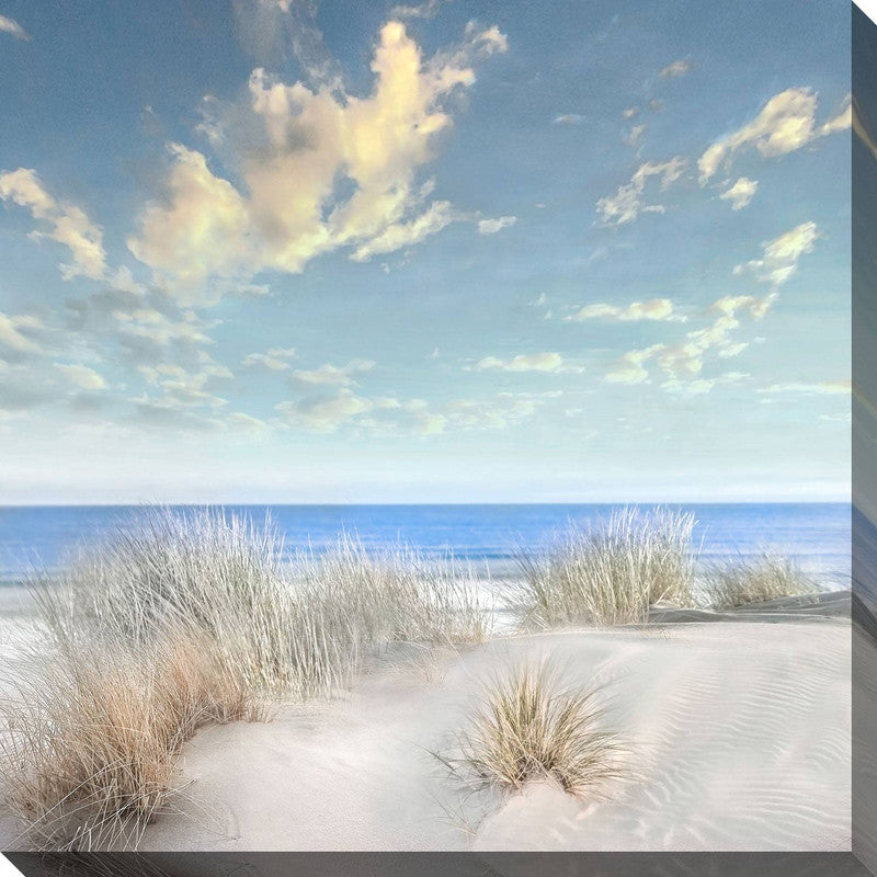 Blue Water and White Sand I Canvas Wall Art - 30 X 30