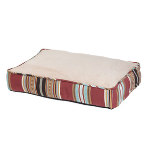 Tux - III Comfy Pet Bed - Red Multi Stripe