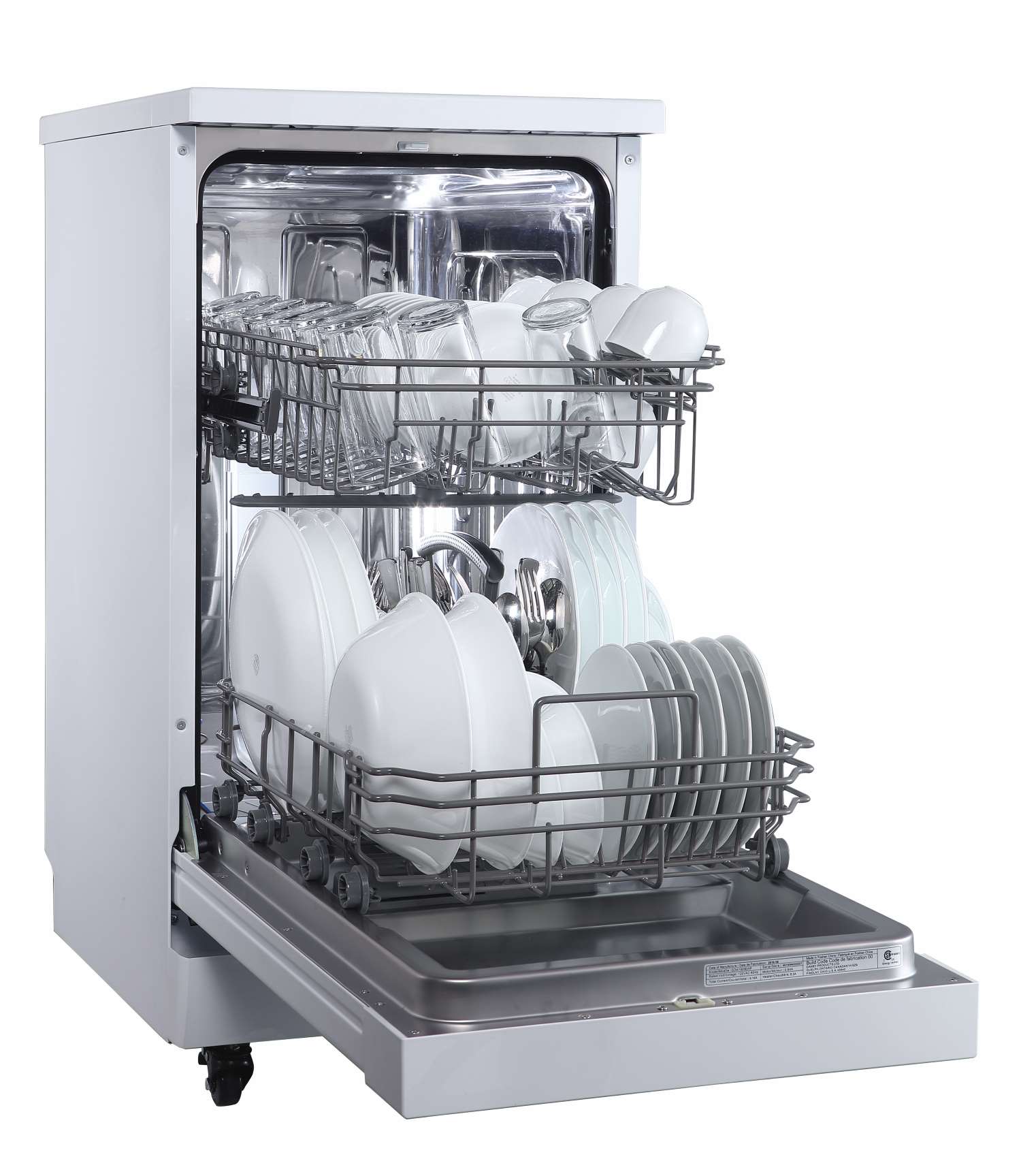 Danby White 18″ Portable Dishwasher - DDW1805EWP