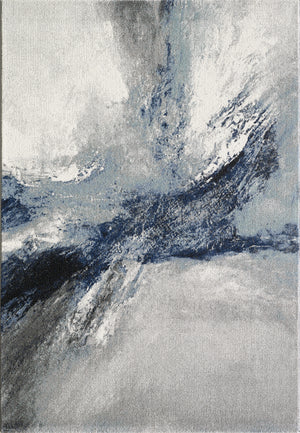 Merinos Diamond 6'6" x 9'5" Area Rug - Blue