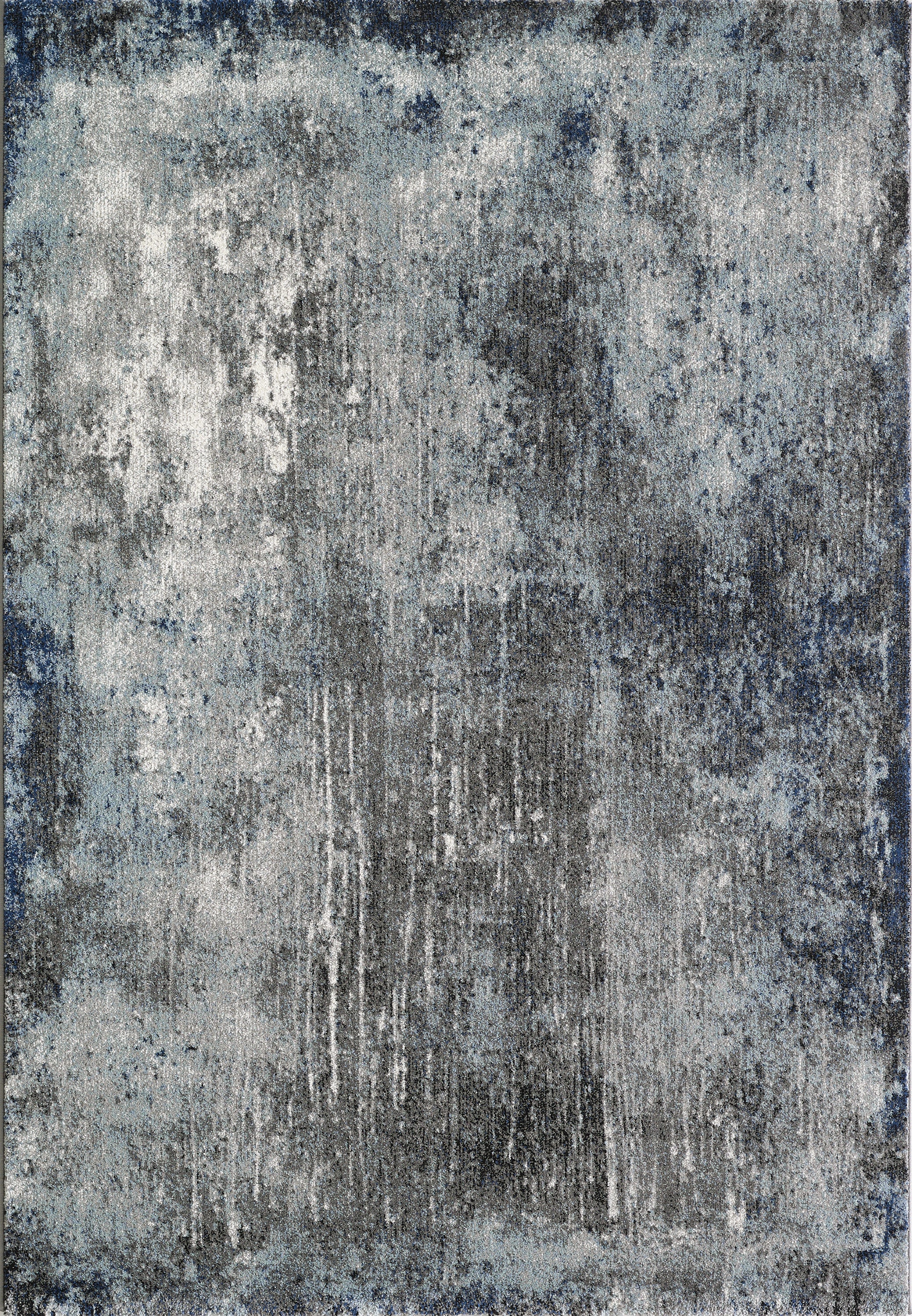 Merinos Diamond 5'3" x 7'5" Area Rug - Blue, Grey