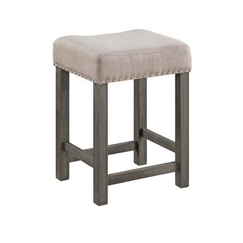 Poitou 4-Piece Marble Counter-Height Dining Set - Grey Oak