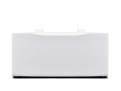 L2 White 27" Laundry Pedestal and Storage Drawer for L2 Front-Load Washer and Dryer - TLP1WW
