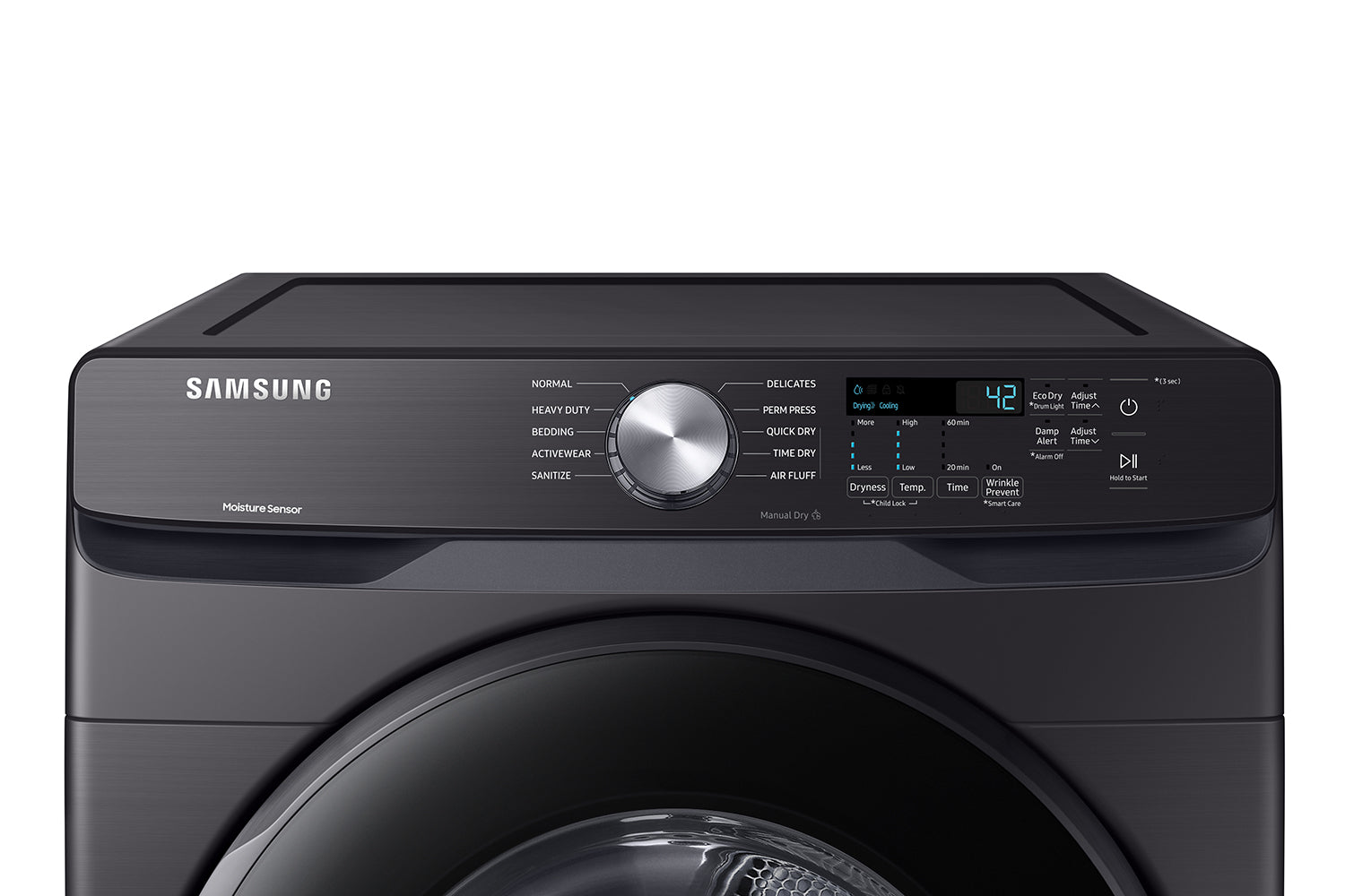 Samsung Black Stainless Steel Front-Load Washer (5.2 cu. ft.) & Black Stainless Steel Electric Dryer (7.5 cu. ft.) - WF45T6000AV/A5/DVE45T6005V/AC