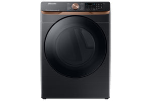 Samsung Black Stainless Steel Front Load Dryer with Steam Sanitize (7.5cu.ft.) - DVE50BG8300VAC