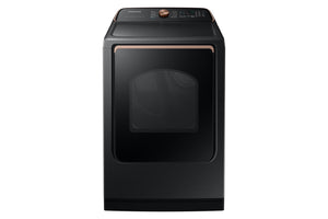 Samsung Black Stainless Smart Electric Dryer with Pet Care Dry (7.4cu.ft) - DVE54CG7550VAC