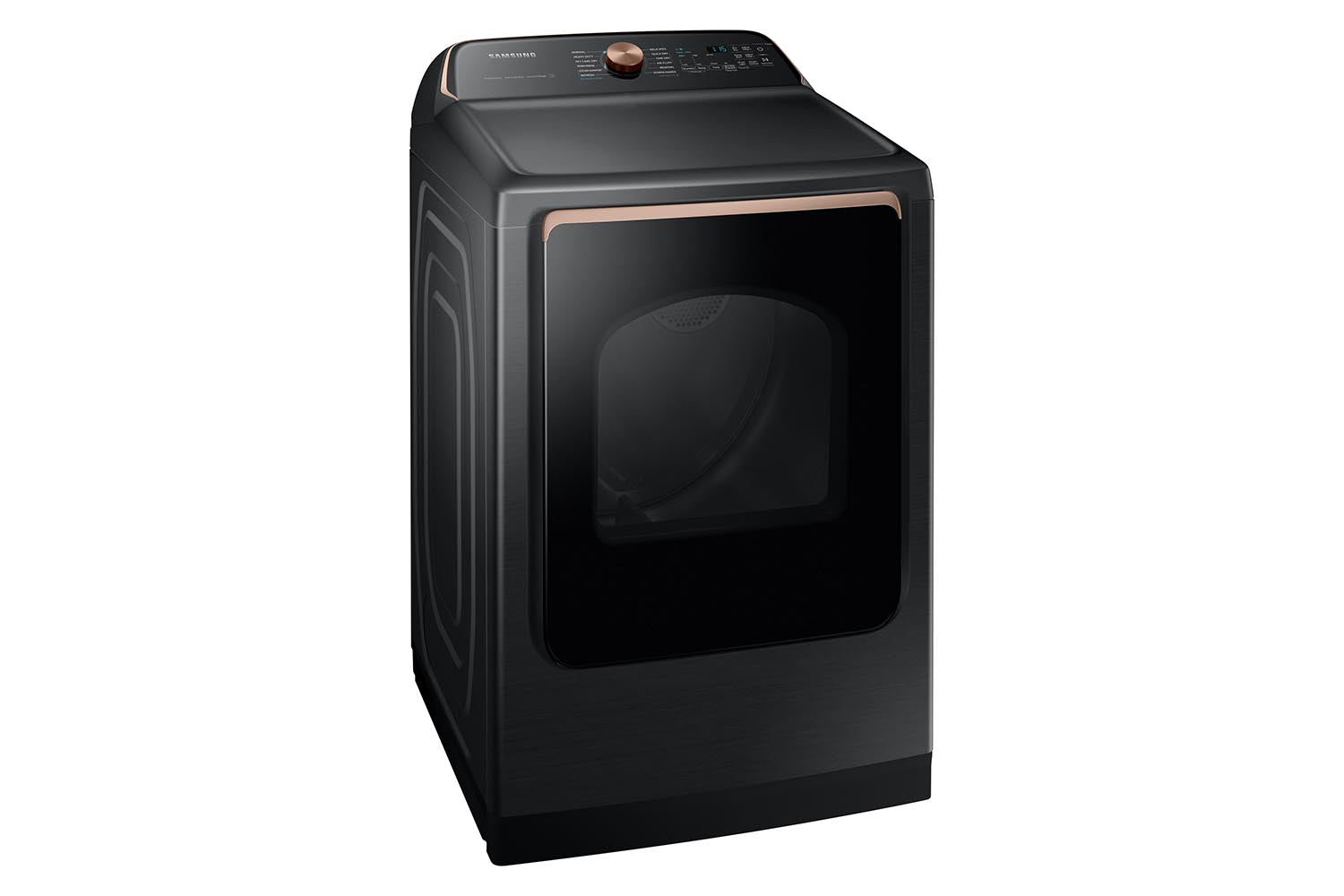 Samsung Black Stainless Smart Electric Dryer with Pet Care Dry (7.4cu.ft) - DVE54CG7550VAC