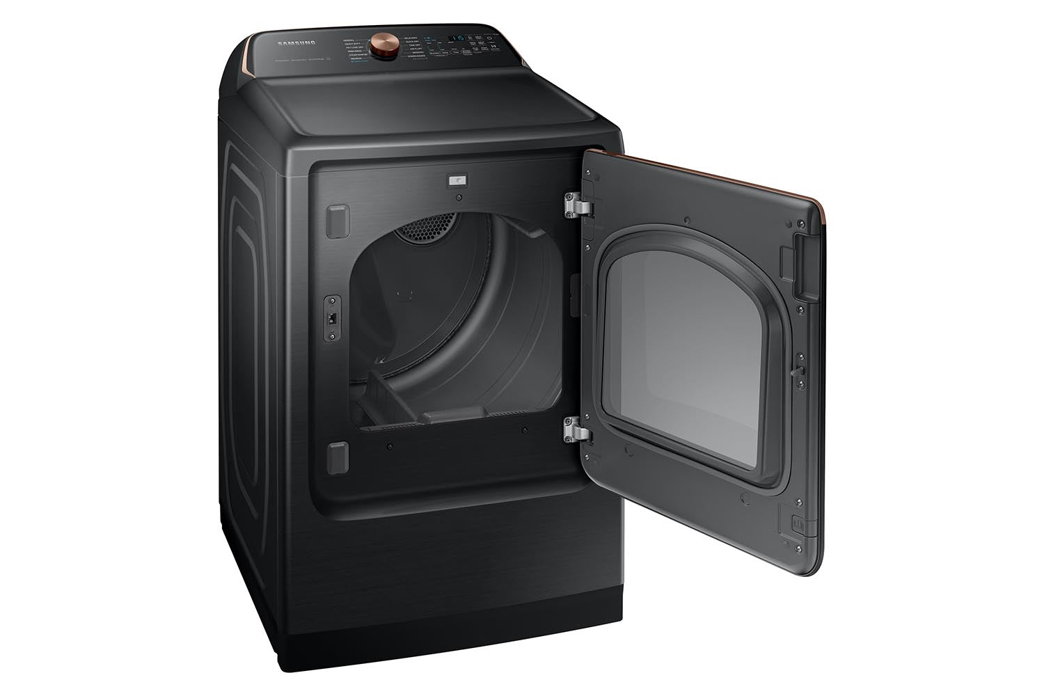 Samsung Black Stainless Smart Electric Dryer with Pet Care Dry (7.4cu.ft) - DVE54CG7550VAC