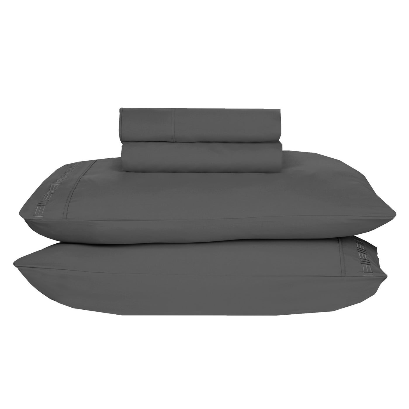 Nilus Twin Sheet Set - Dark Grey