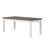 Vespera Dining Table - Brownish Grey, White