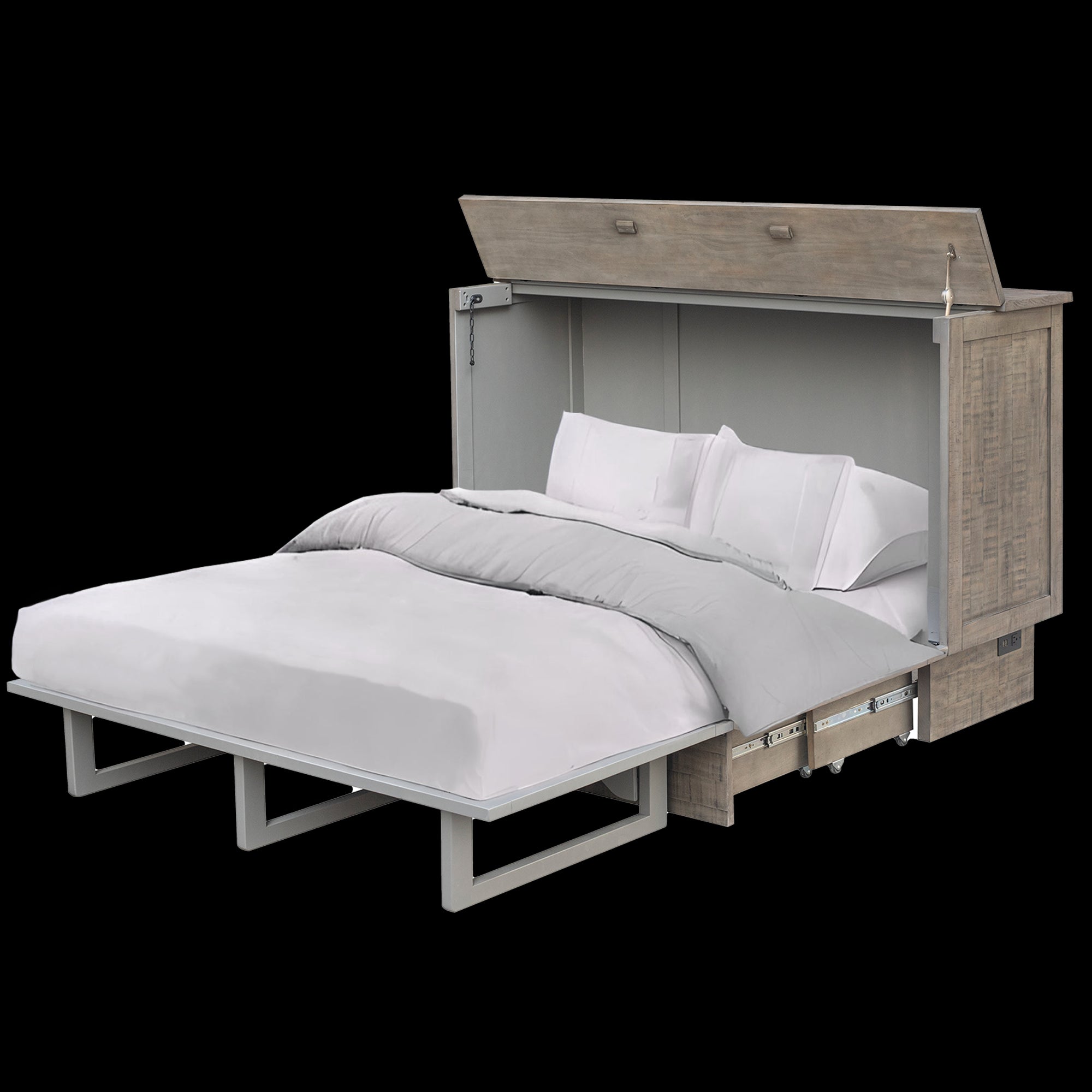 Dorian Queen Sleep Chest - Warm Grey