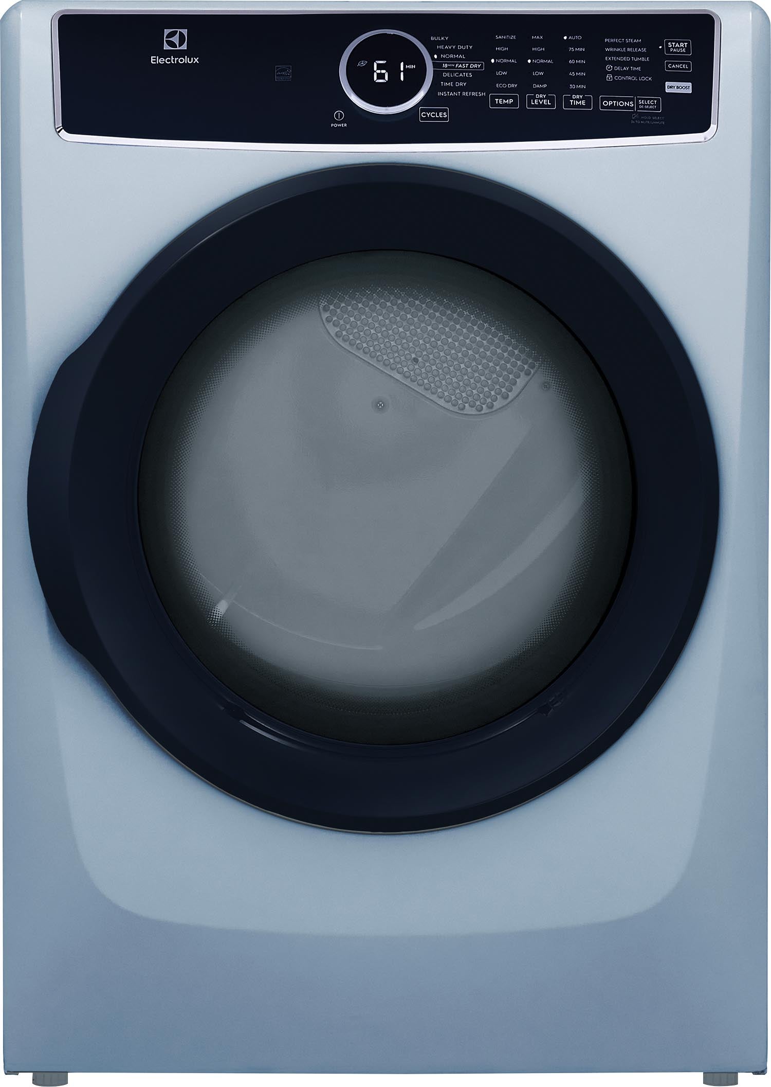Electrolux Glacier Blue Front Load Electric Dryer (8 cu. ft.) - ELFE743CAG