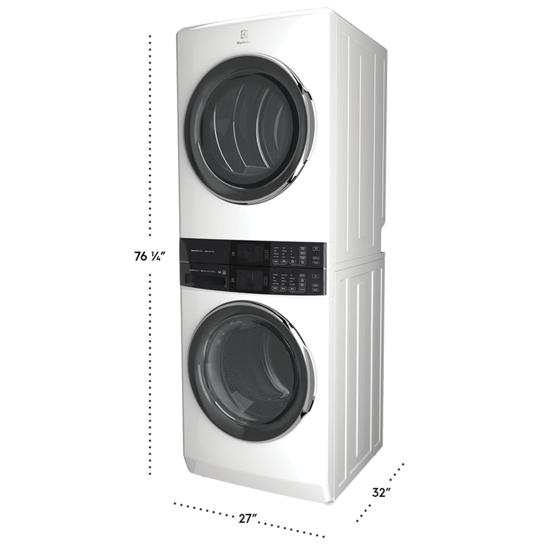 Electrolux White Laundry Tower with SmartBoost® Washer (5.2 Cu.Ft