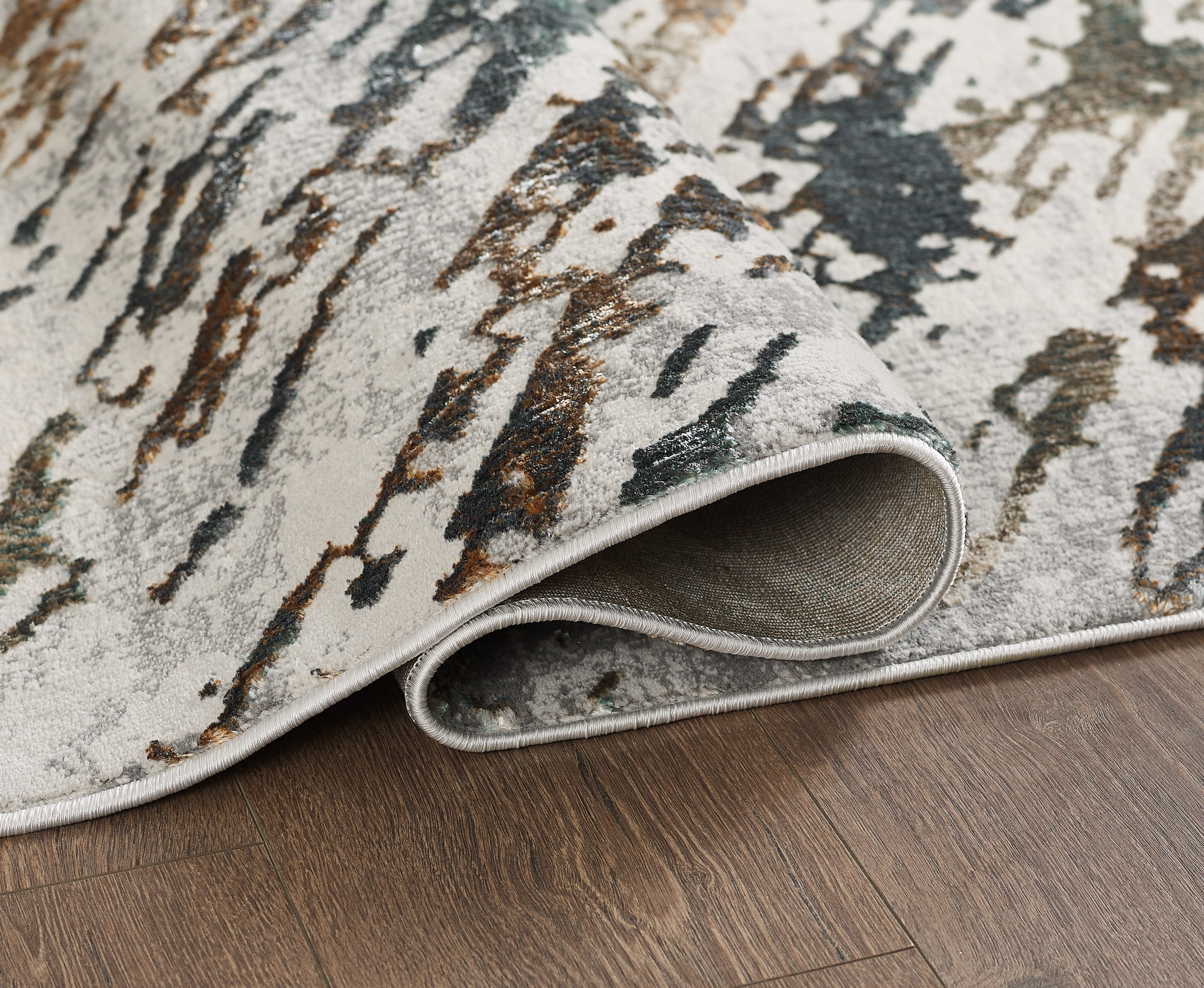 Merinos Emojy 5'3" x 7'5" Area Rug - Cream, Blue