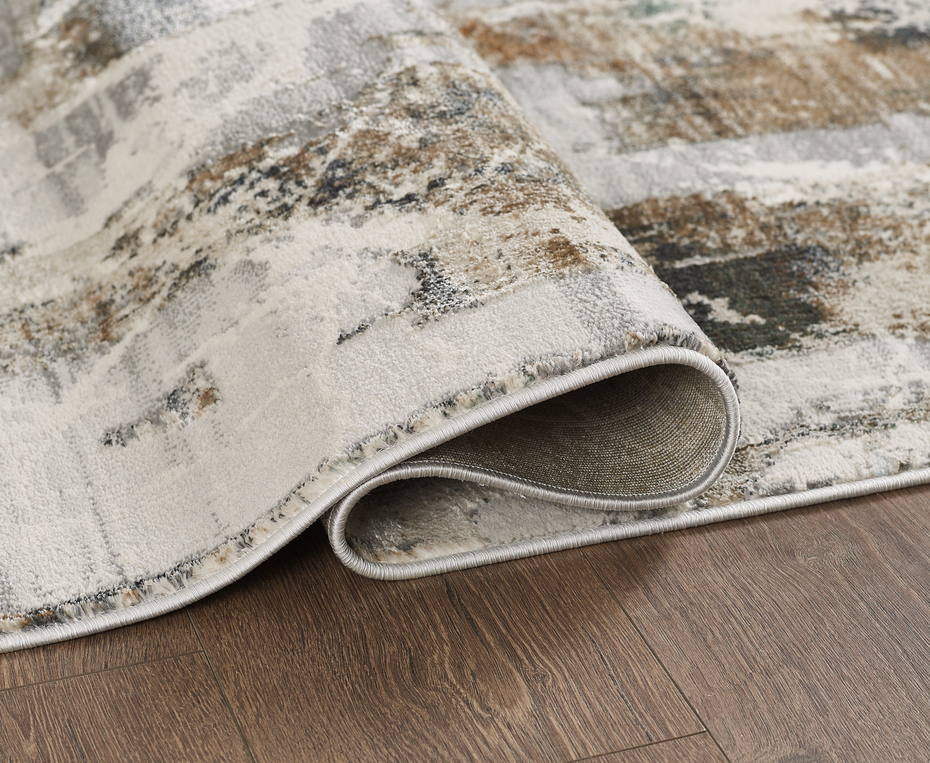 Merinos Emojy 6'6" x 9'5" Area Rug - Grey, Cream