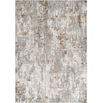 Merinos Emojy 6'6" x 9'5" Area Rug with Underpad - Dark Grey, Cream