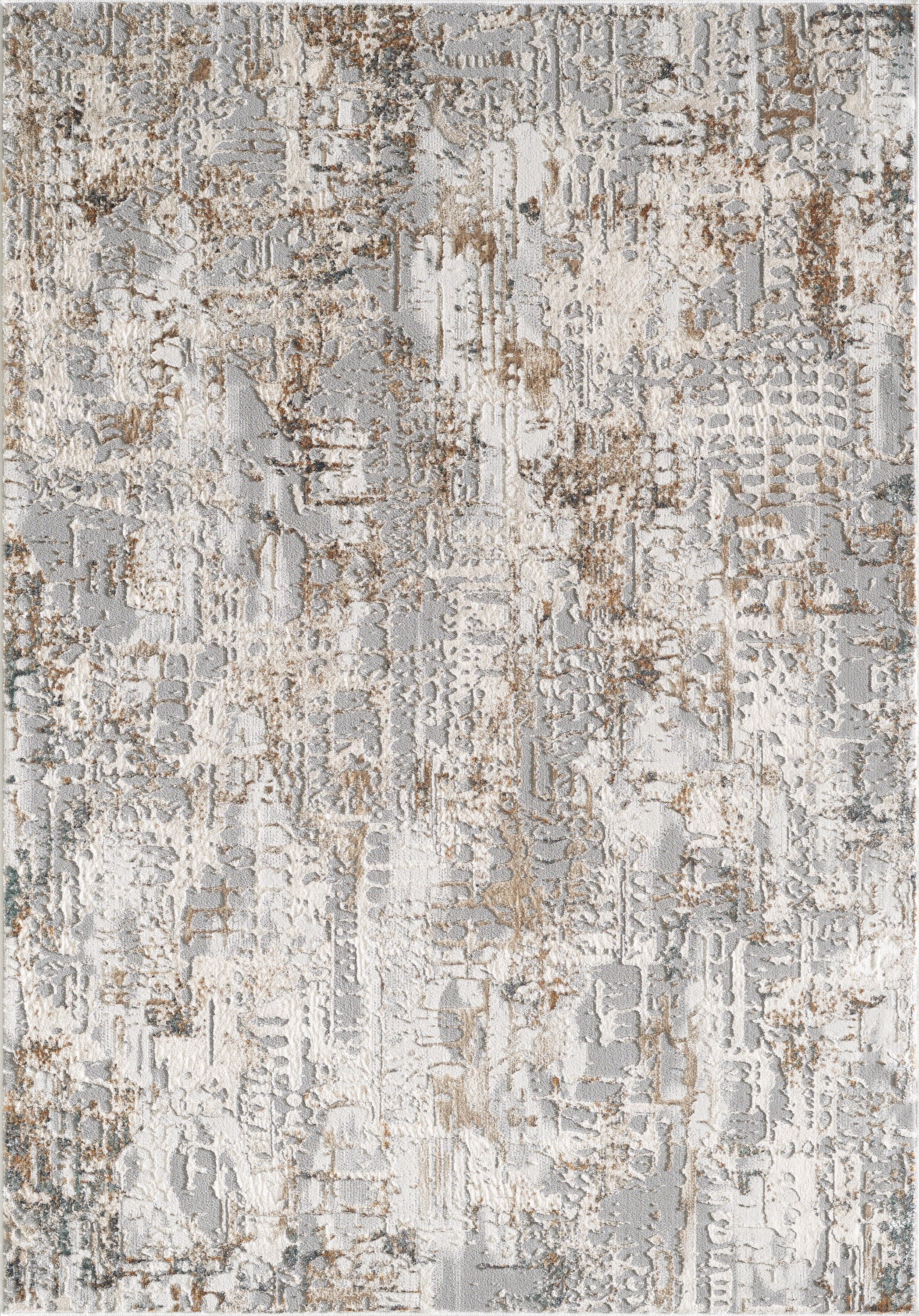 Merinos Emojy 5'3" x 7'5" Area Rug - Dark Grey, Cream