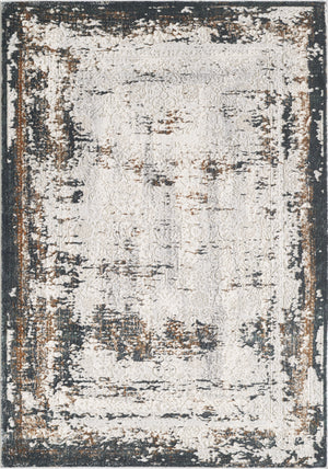Merinos Emojy 6'6" x 9'5" Area Rug with Underpad - Cream, Grey