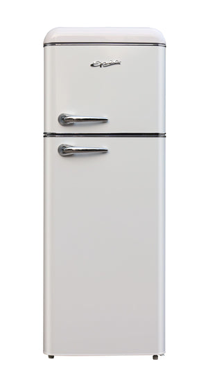 Epic 21.5" 7.5 Cu. Ft. White Retro Top-Freezer Refrigerator - ERR82W-1