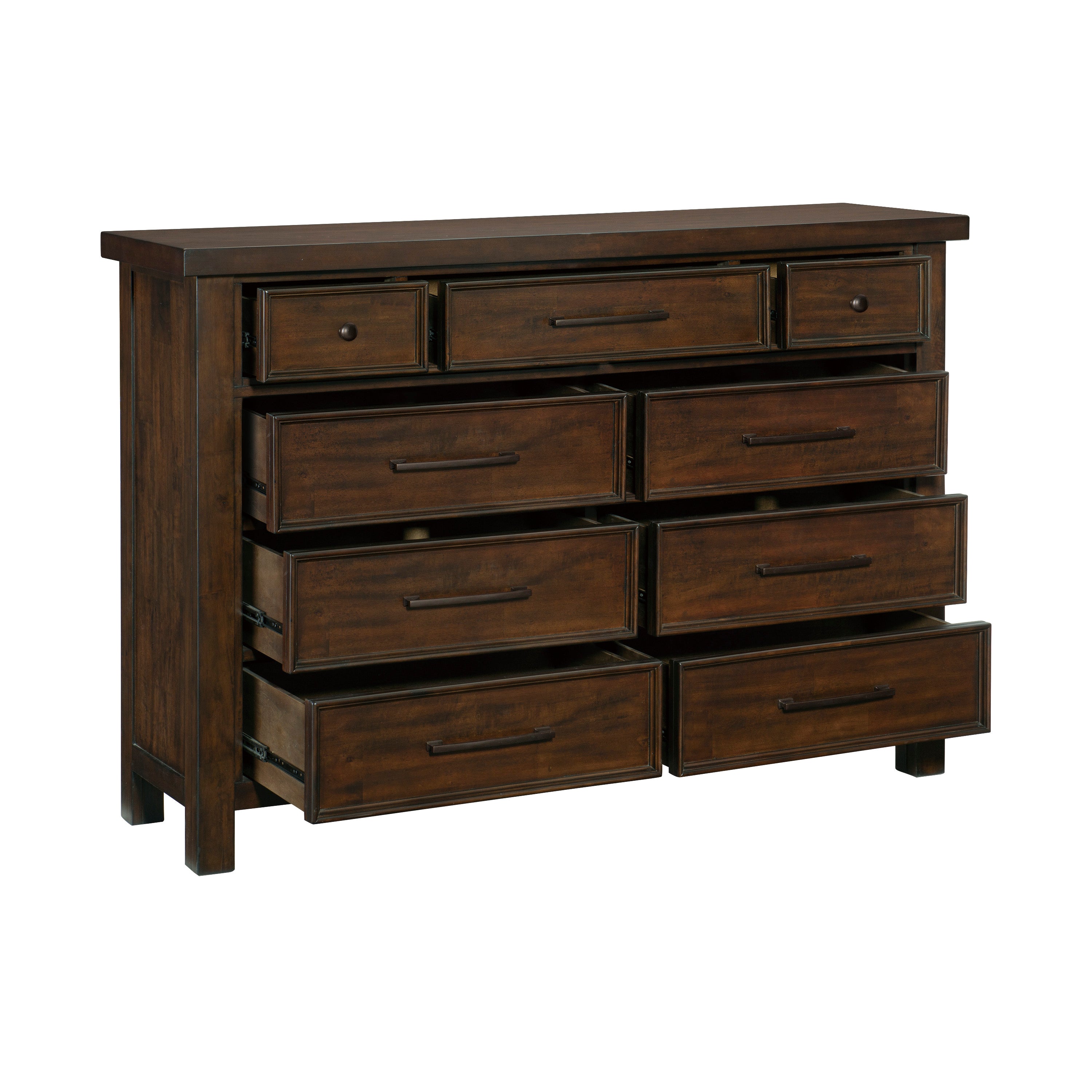 Eden 9-Drawer Dresser - Dark Brown