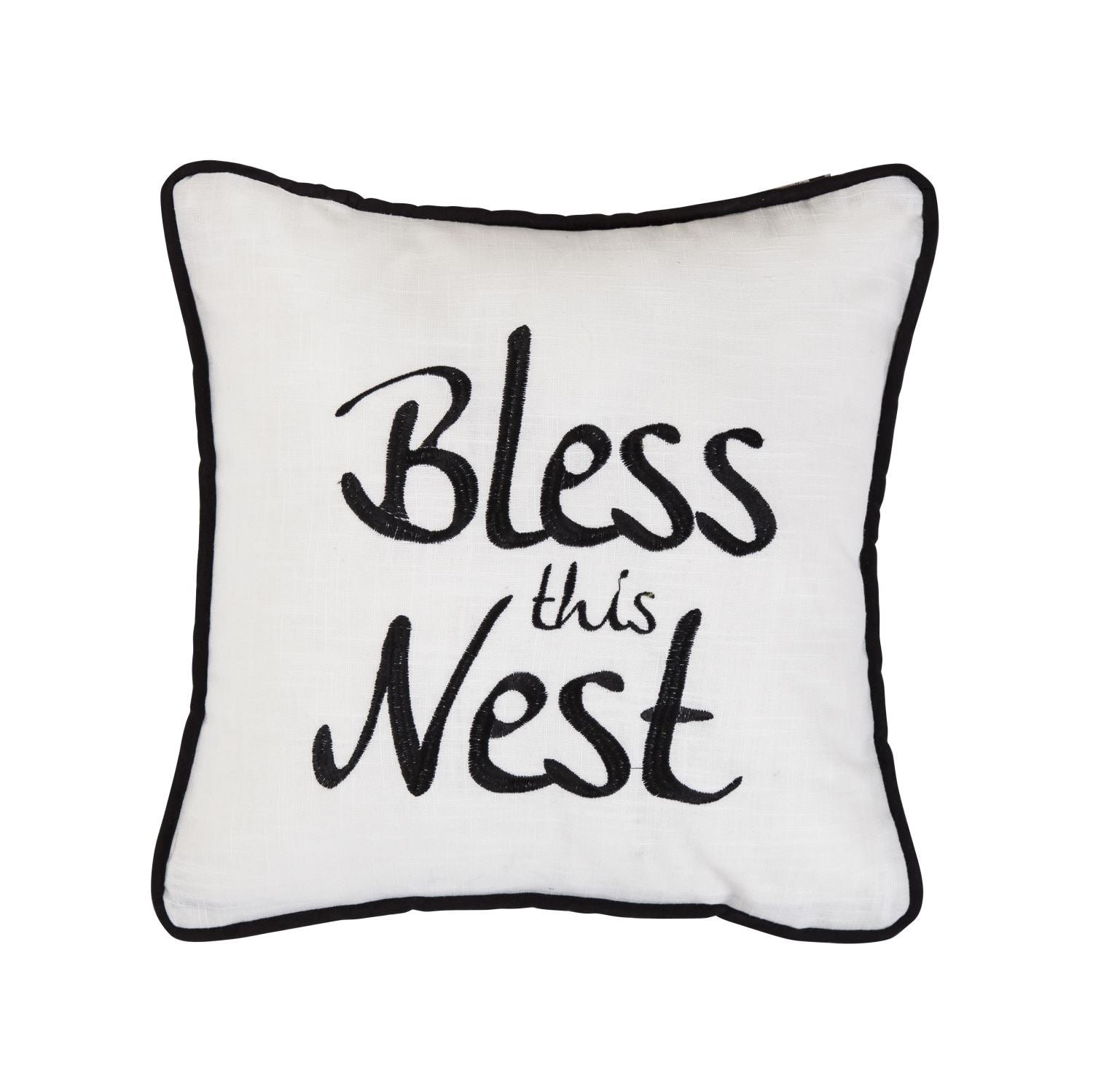Blessing Embroidered Decorative Cushion