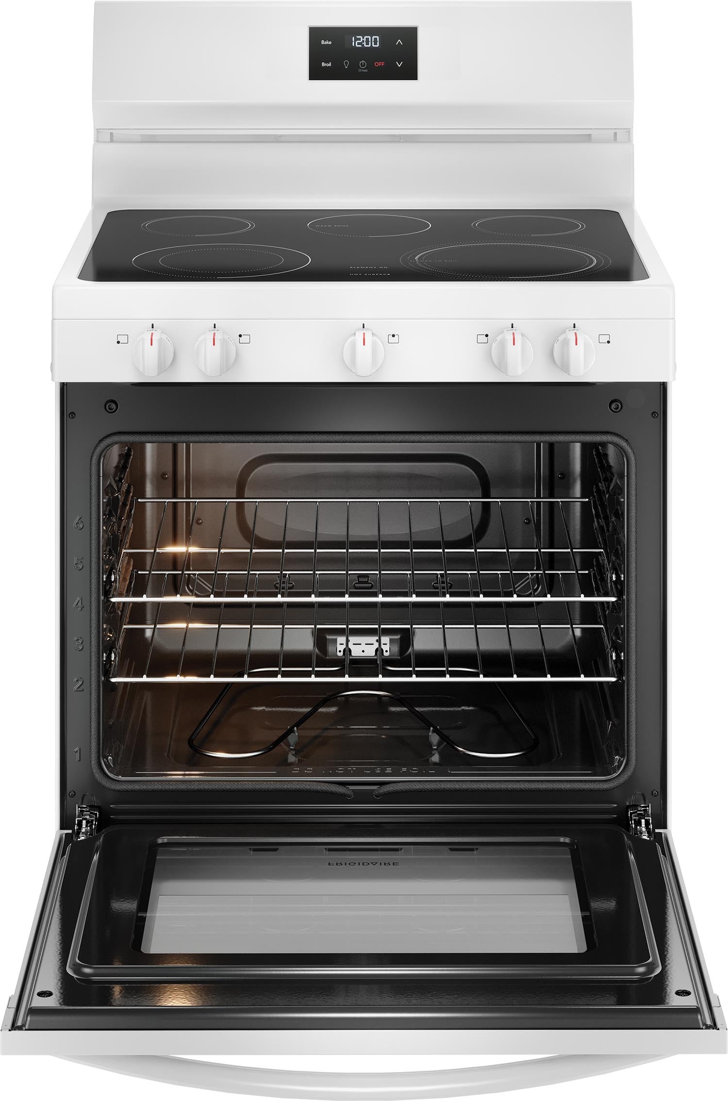 Frigidaire White 30" Electric Range (5.3 Cu. Ft) - FCRE305CBW