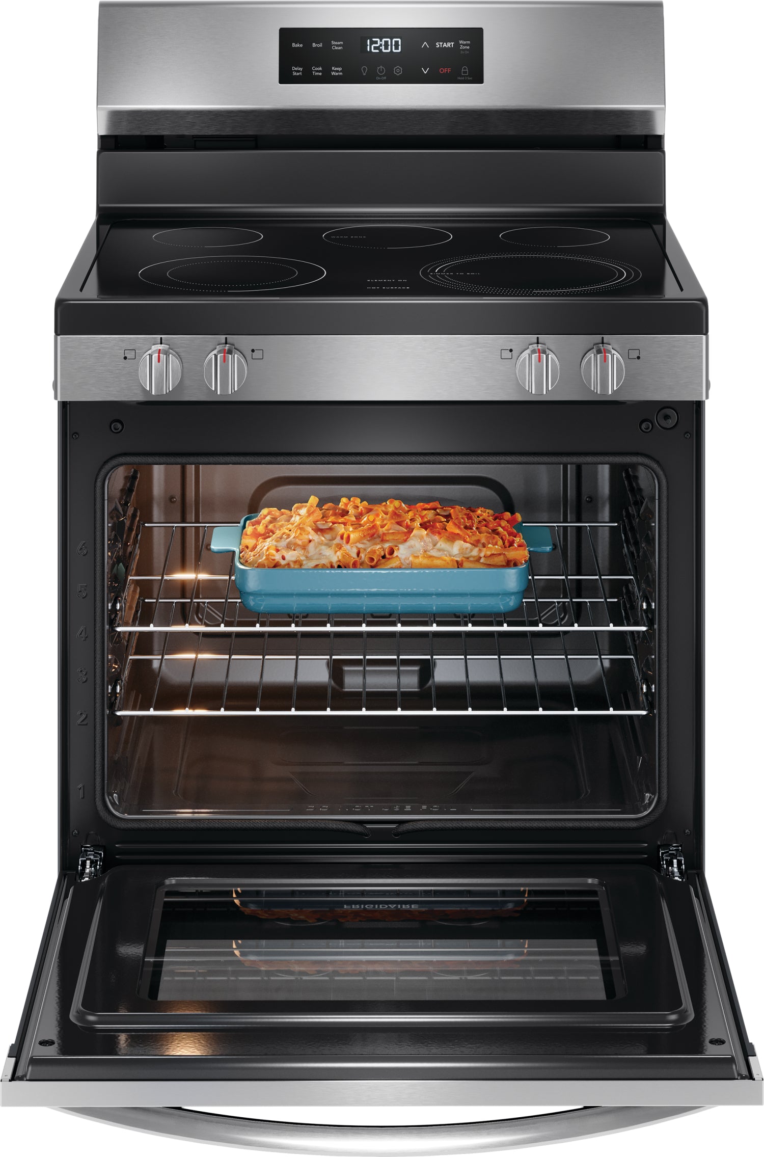 Frigidaire Stainless Steel 30" Freestanding Electric Range with EvenTemp™ (5.3 Cu.Ft) - FCRE306CAS