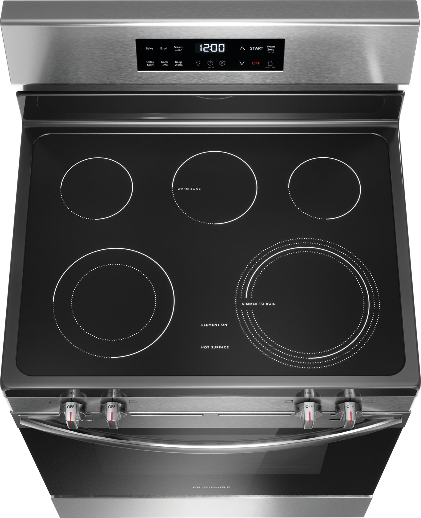 Frigidaire Stainless Steel 30" Freestanding Electric Range with EvenTemp™ (5.3 Cu.Ft) - FCRE306CAS