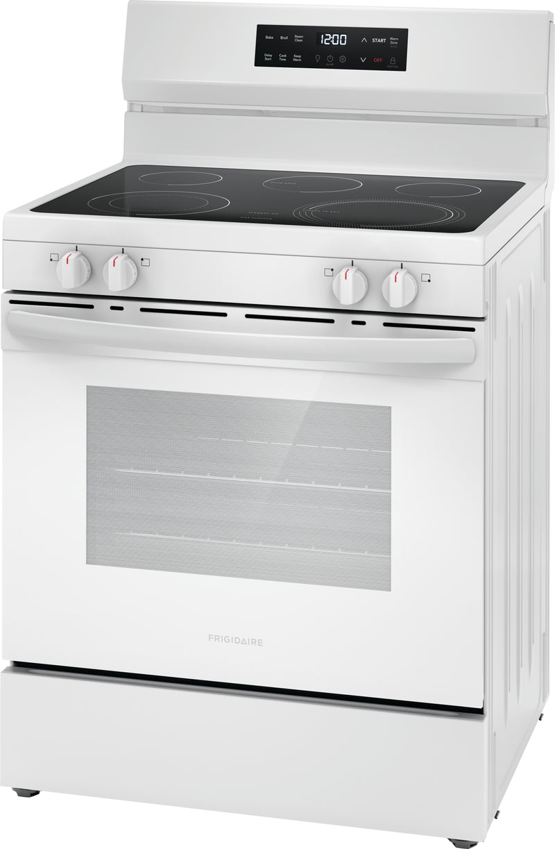Frigidaire White 30" Electric Range with EvenTemp™ (5.3 Cu.Ft