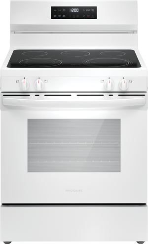 Frigidaire White 30" Electric Range with EvenTemp™ (5.3 Cu.Ft) - FCRE306CAW