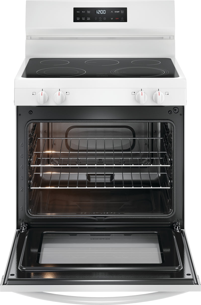 Frigidaire White 30" Electric Range with EvenTemp™ (5.3 Cu.Ft