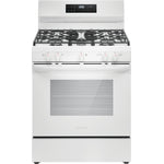Frigidaire White 30" Gas Range with Quick Boil and Even Baking Technology (5.1 Cu. Ft) - FCRG3062AW