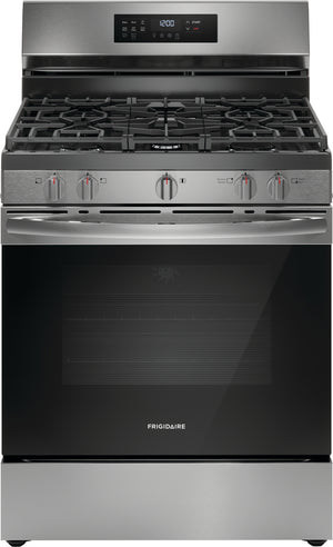 Frigidaire Stainless Steel 30" Freestanding Gas Range with Air Fry (5.1 Cu. Ft.) - FCRG3083AS