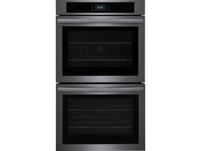 Frigidaire Black Stainless Steel 30" Double Wall Oven with Fan Convection (10.6 Cu. Ft) - FCWD3027AD