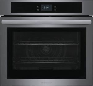 Frigidaire Black Stainless Steel 30" Single Wall Oven with Fan Convection (5.3 Cu. Ft) - FCWS3027AD