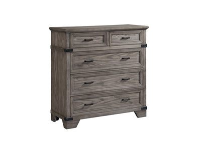 Forge 5 Drawer Media Chest - Brownish Grey