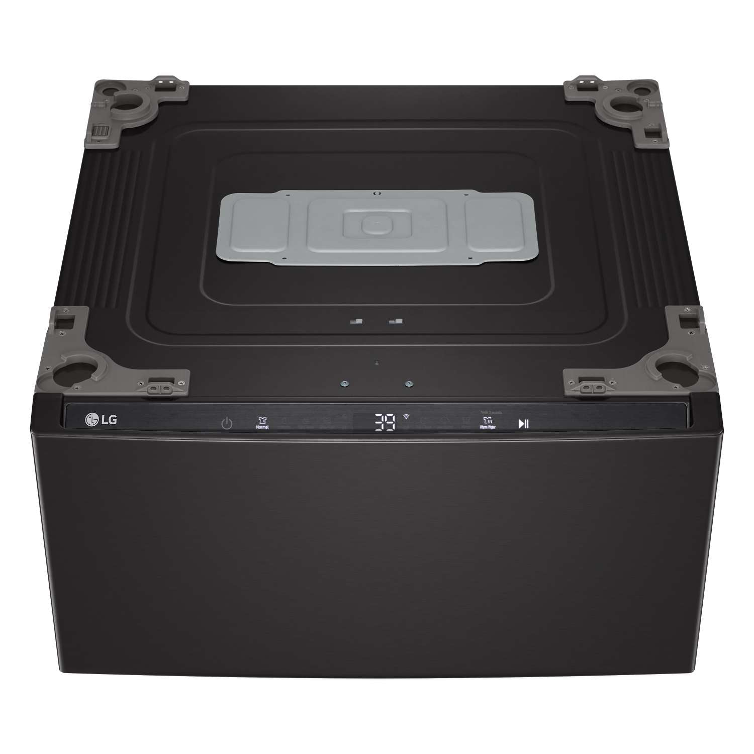 LG Black Steel 27'' LG SideKick™ Pedestal Washer (1 Cu. Ft) - WD300CB