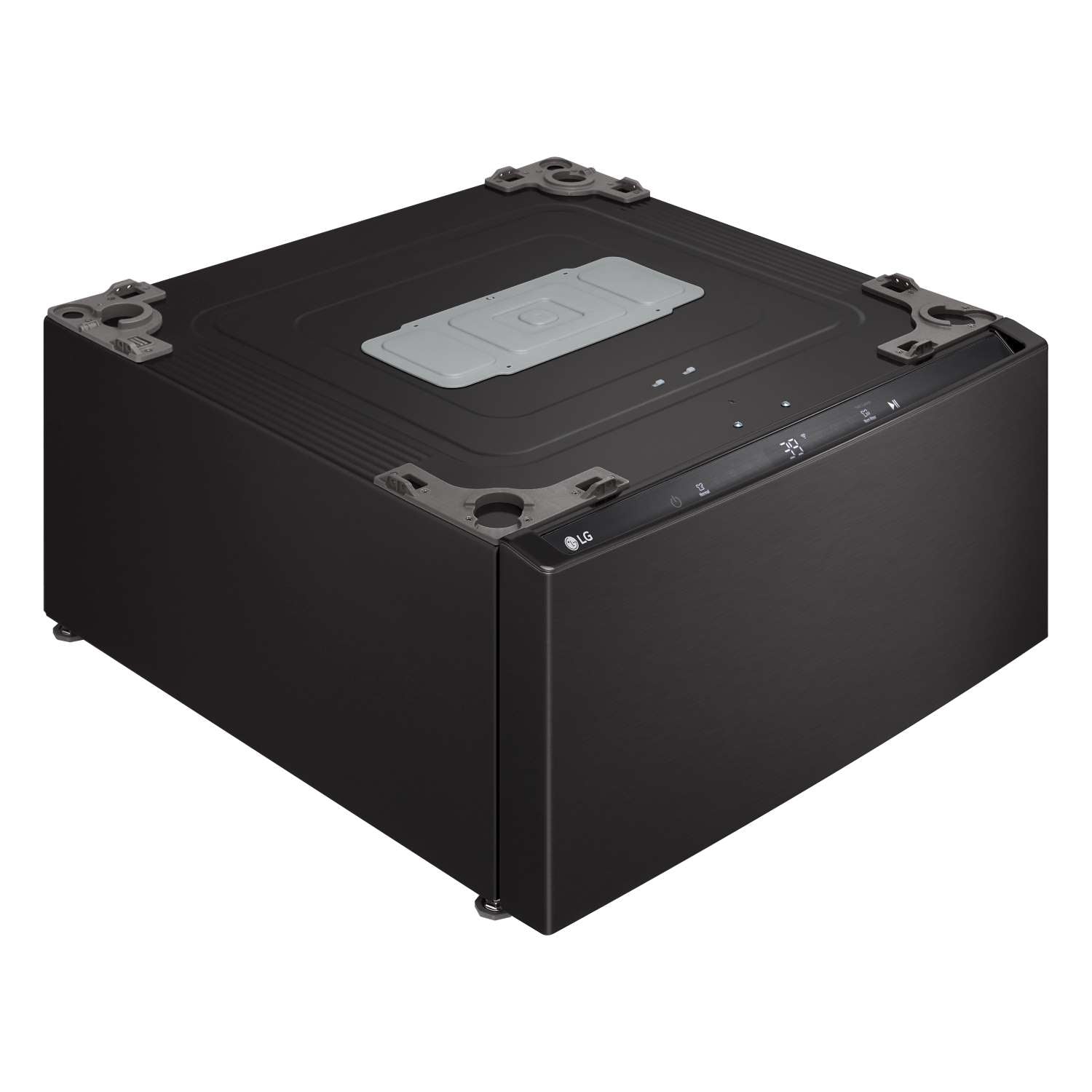 LG Black Steel 27'' LG SideKick™ Pedestal Washer (1 Cu. Ft) - WD300CB