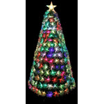 Elowen 3ft 7 Colour LED Fibre Optic Pre-Lit Christmas Tree - Multi-coloured