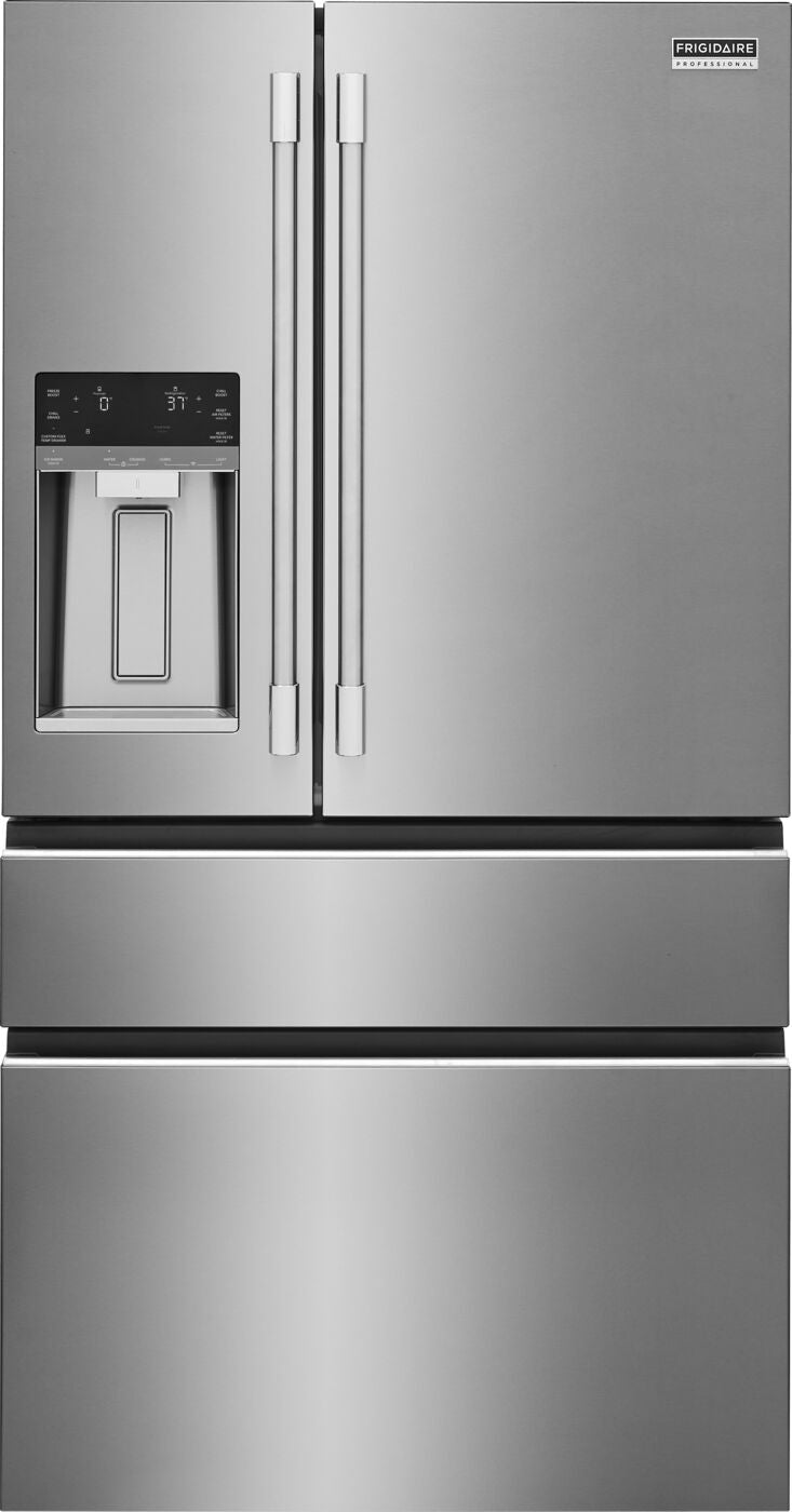 Frigidaire Professional 36" 26.0 Cu. Ft. Stainless Steel Standard-Depth 4-Door French Door Refrigerator - PRMS2790BF