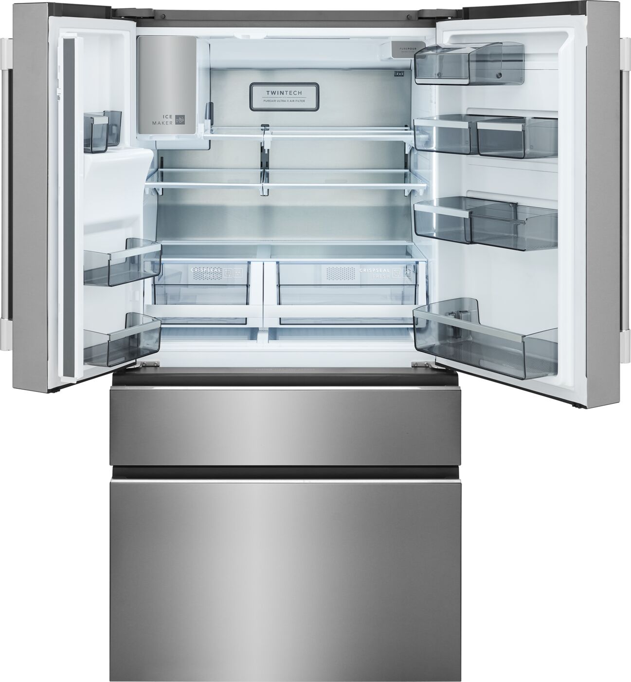 Frigidaire Professional 36" 26.0 Cu. Ft. Stainless Steel Standard-Depth 4-Door French Door Refrigerator - PRMS2790BF