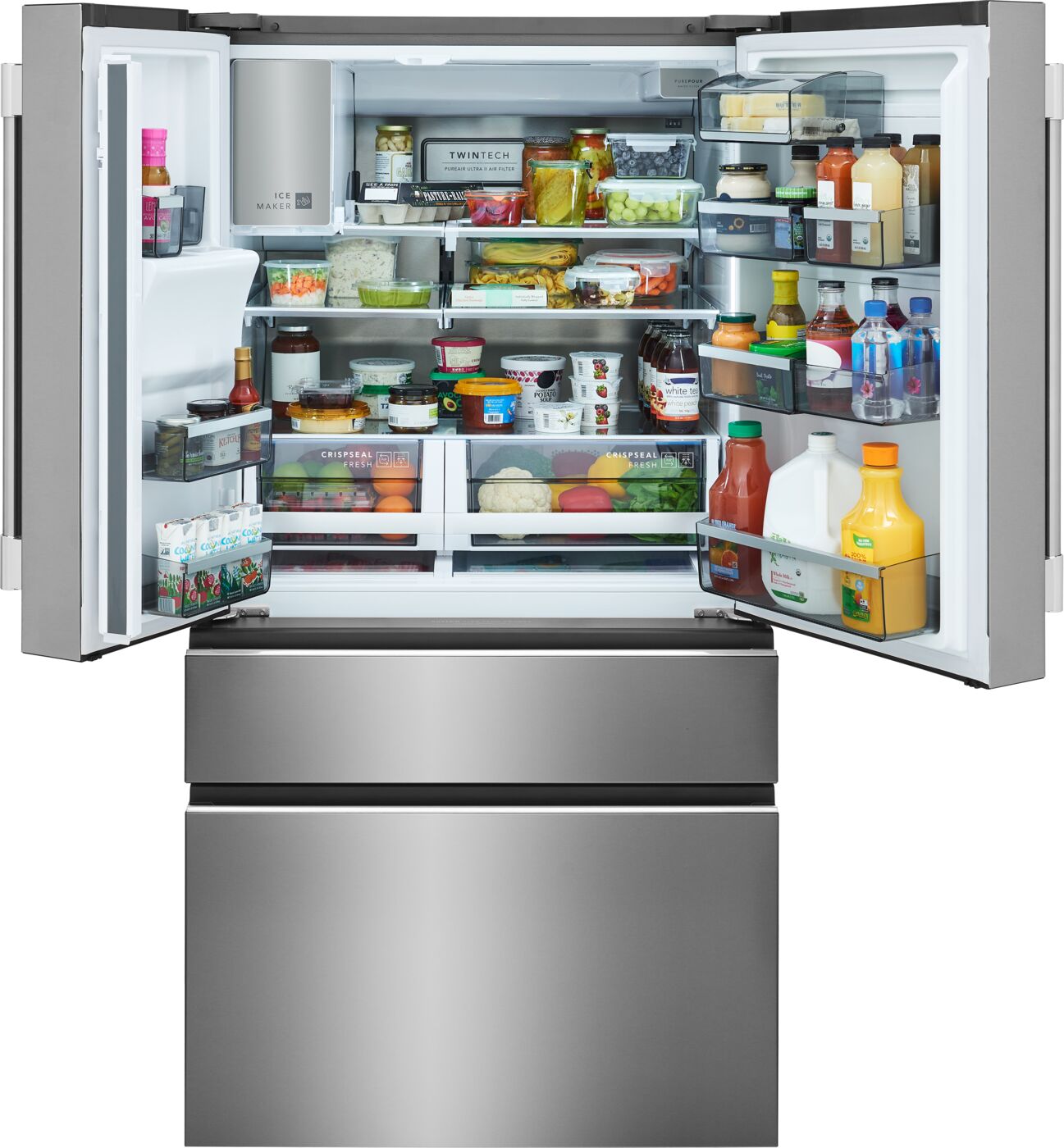 Frigidaire Professional 36" 26.0 Cu. Ft. Stainless Steel Standard-Depth 4-Door French Door Refrigerator - PRMS2790BF