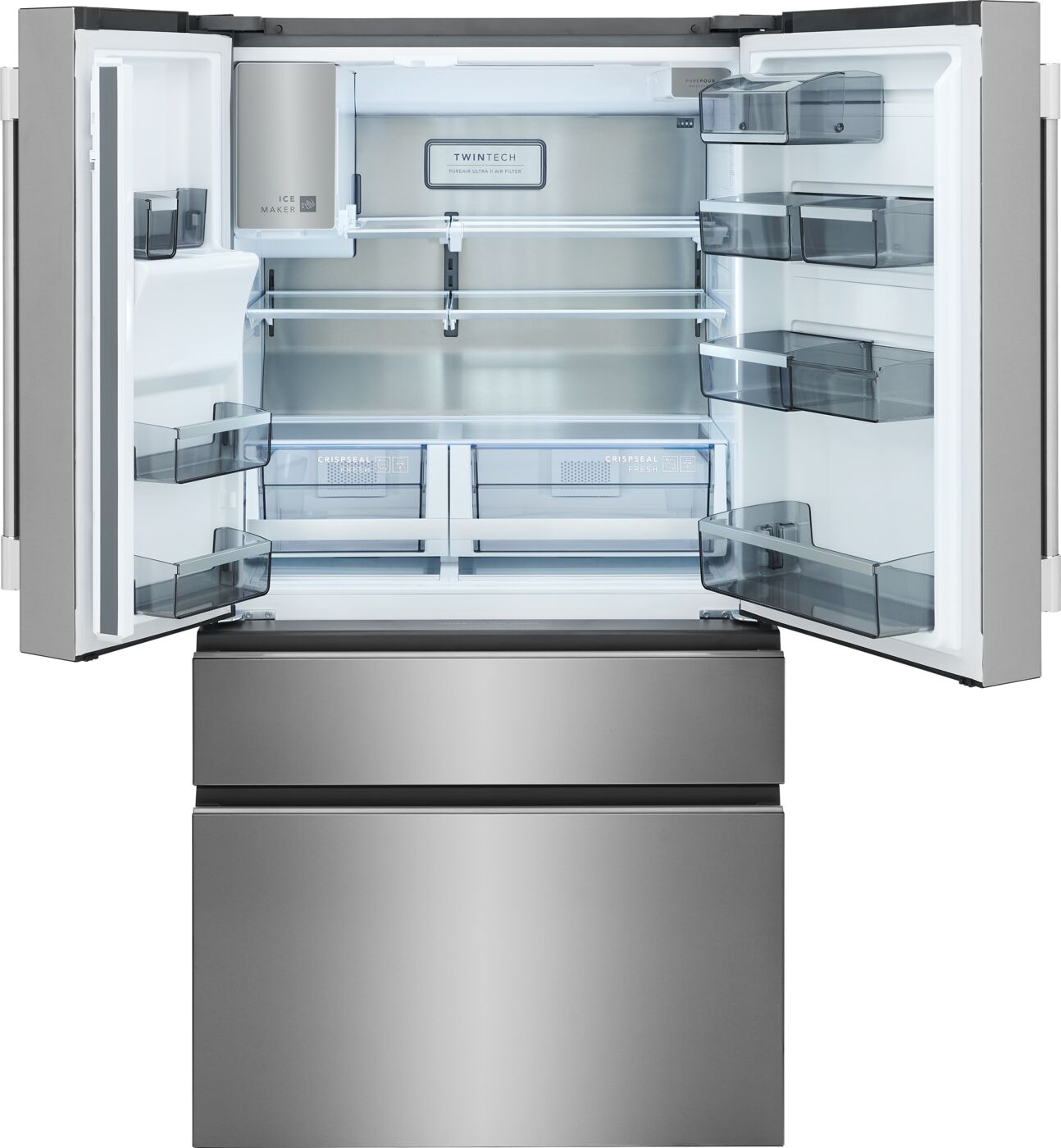 Frigidaire Professional 36" 21.4 Cu. Ft. Stainless Steel Counter-Depth 4-Door French Door Refrigerator - PRMC2290BF