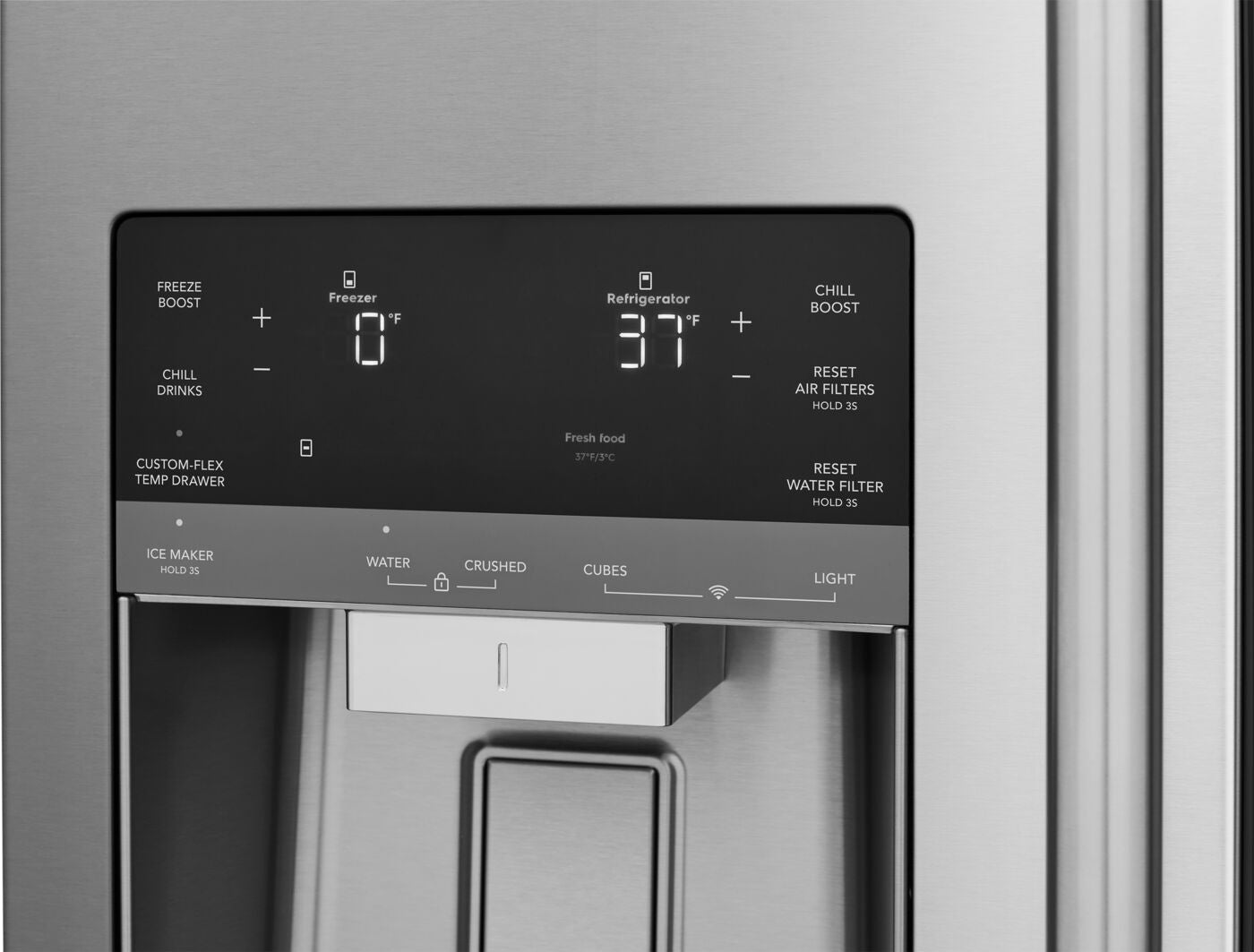 Frigidaire Professional 36" 26.0 Cu. Ft. Stainless Steel Standard-Depth 4-Door French Door Refrigerator - PRMS2790BF