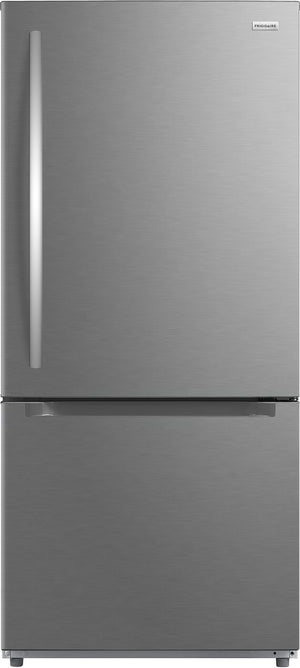 Frigidaire 30" 18.7 Cu. Ft. Stainless Steel Standard-Depth Bottom Freezer Refrigerator - FRBE1925AF