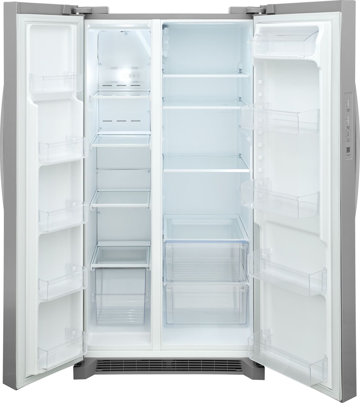 Frigidaire 36" 26.4 Cu. Ft. Stainless Steel Standard-Depth Side-by-Side Refrigerator - FRSN2610AF