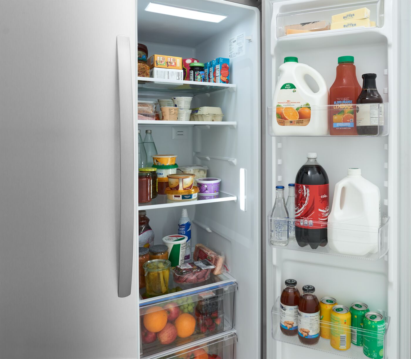 Frigidaire 36" 26.4 Cu. Ft. Stainless Steel Standard-Depth Side-by-Side Refrigerator - FRSN2610AF