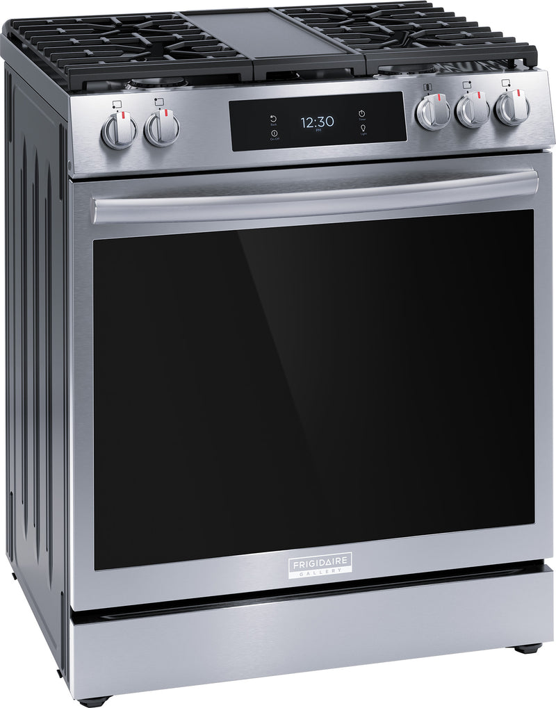 Frigidaire Gallery Stainless Steel 30" Front Control Gas Range with